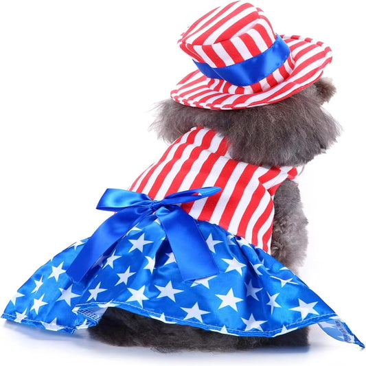 4th of July USA Outfit for Cats & Small Dogs