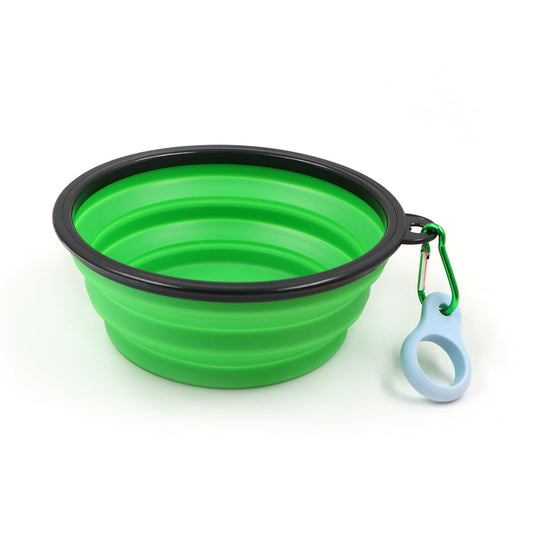 Travel-Friendly Pet Bowl with Clip for Hydration on the Go