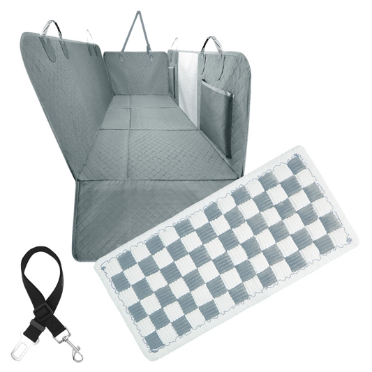 Ultimate Waterproof Pet Car Hammock with Storage & Safety Features