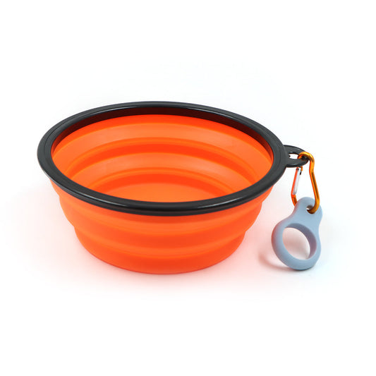 Travel-Friendly Pet Bowl with Clip for Hydration on the Go