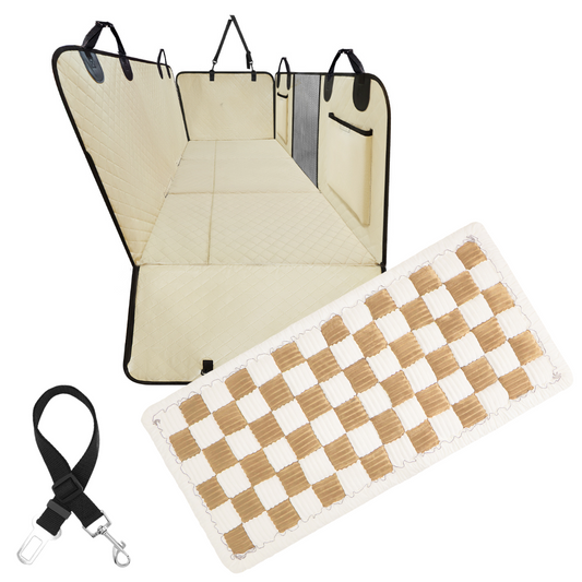 Ultimate Waterproof Pet Car Hammock with Storage & Safety Features