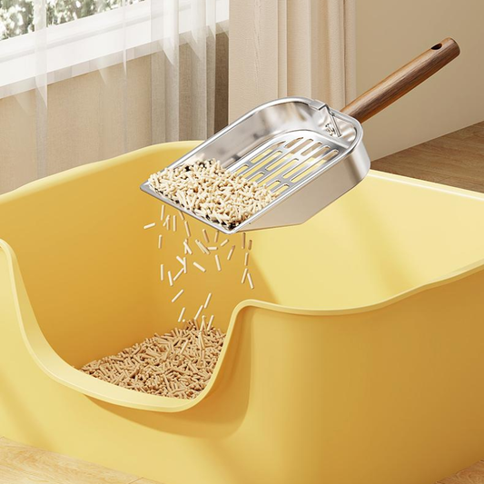 Sturdy Stainless Steel Cat Litter Scoop for Effortless Cleanup