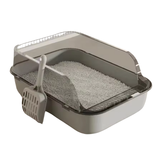 Chic Enclosed Cat Litter Box with Convenient Pull-Out Drawer