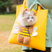 Adorable Bee-Themed Canvas Travel Tote for Cats