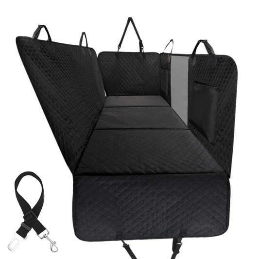 Ultimate Waterproof Pet Car Hammock with Storage & Safety Features
