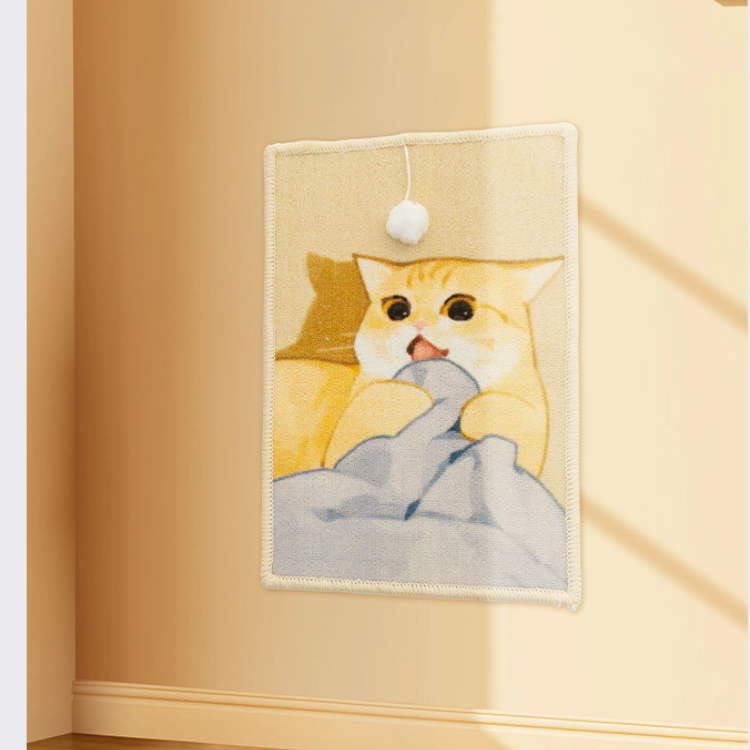 Charming Cat Scratching Mat for Furniture Protection