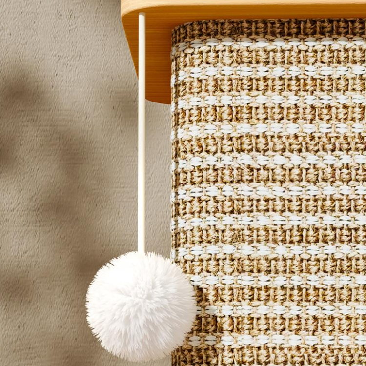 Chic Cat Scratching Post with Interactive Toy