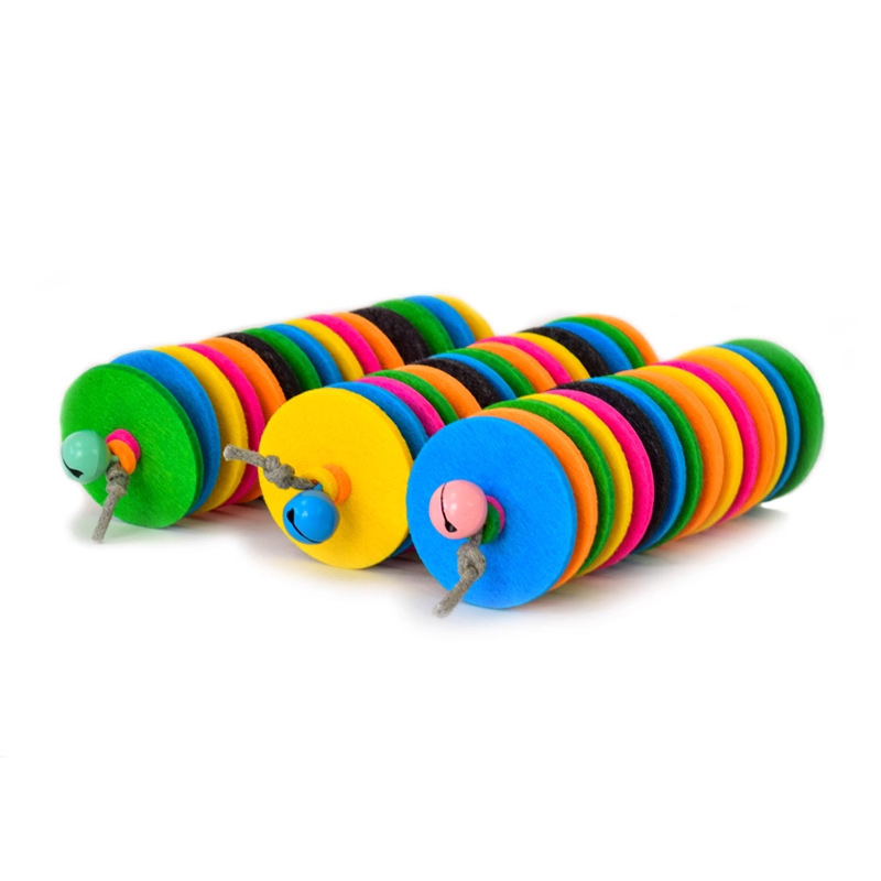 Vibrant Felt Cat Chew Toys – 3-Piece Play Set