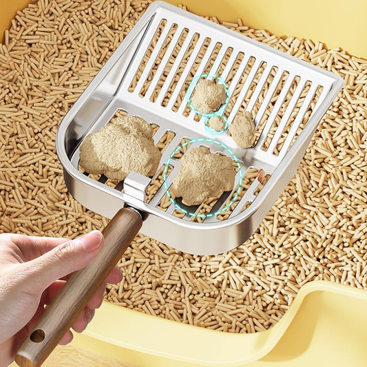 Sturdy Stainless Steel Cat Litter Scoop for Effortless Cleanup