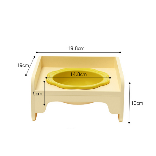 Stylish Non-Slip Ceramic Bowls for Cats with Elevated Stand