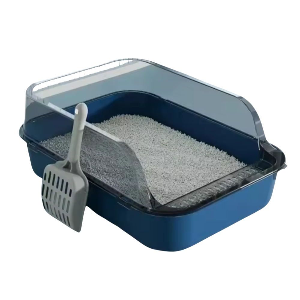 Chic Enclosed Cat Litter Box with Convenient Pull-Out Drawer