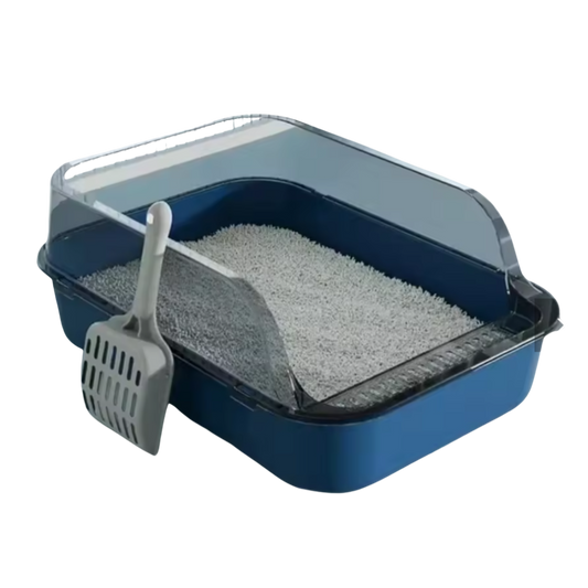 Chic Enclosed Cat Litter Box with Convenient Pull-Out Drawer