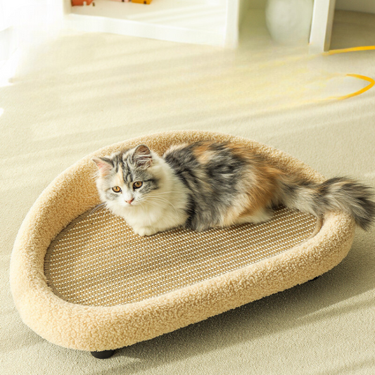 Sturdy Sisal Cat Scratch Lounge Bed for Happy Cats