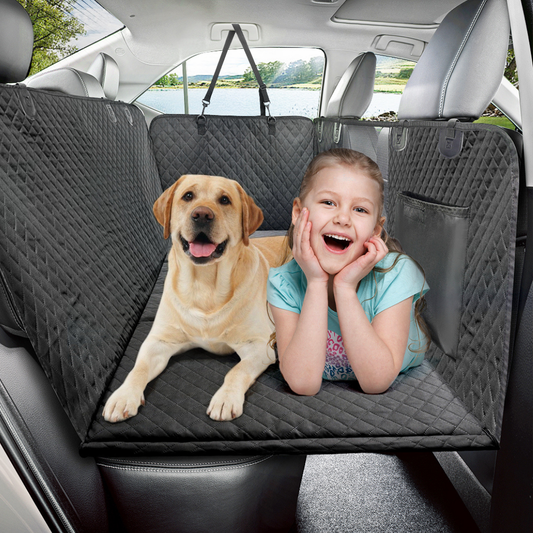 Ultimate Waterproof Pet Car Hammock with Storage & Safety Features
