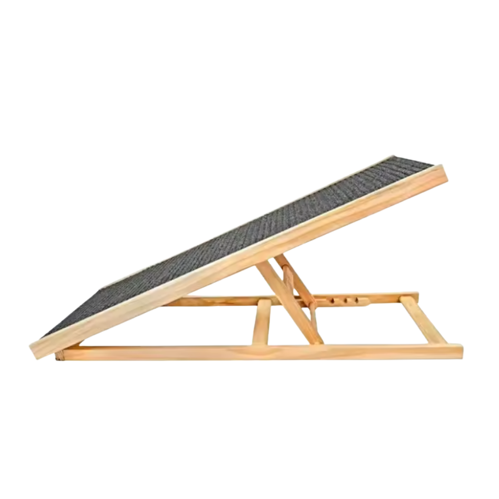 Versatile Wooden Dog Ramp with Grip Surface for Easy Access