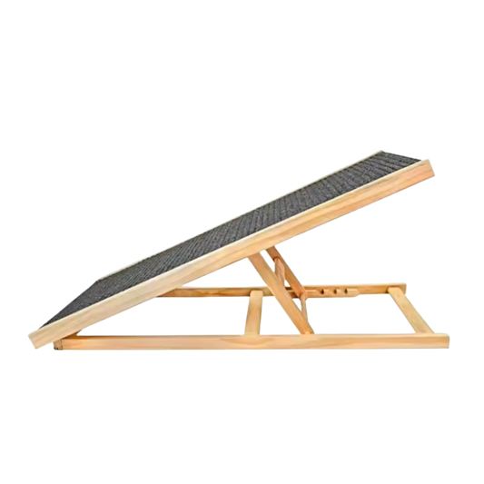 Versatile Wooden Dog Ramp with Grip Surface for Easy Access