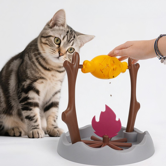 Interactive Roasted Chicken Leg Cat Treat Dispenser