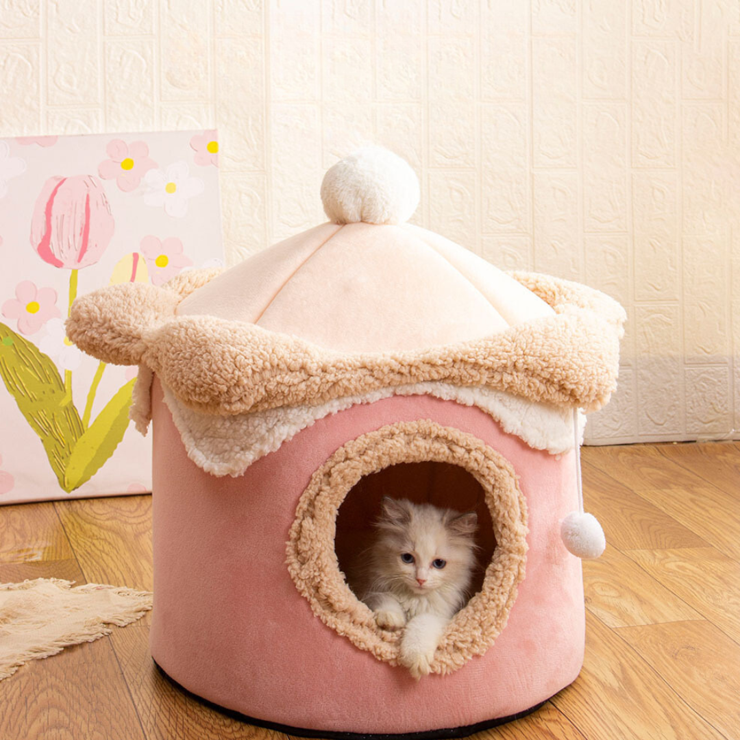 Whimsical Ice Cream Cat and Dog Retreat Bed