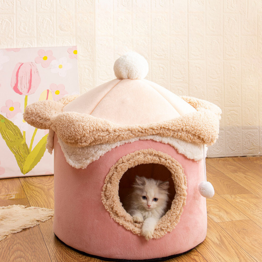 Whimsical Ice Cream Cat and Dog Retreat Bed