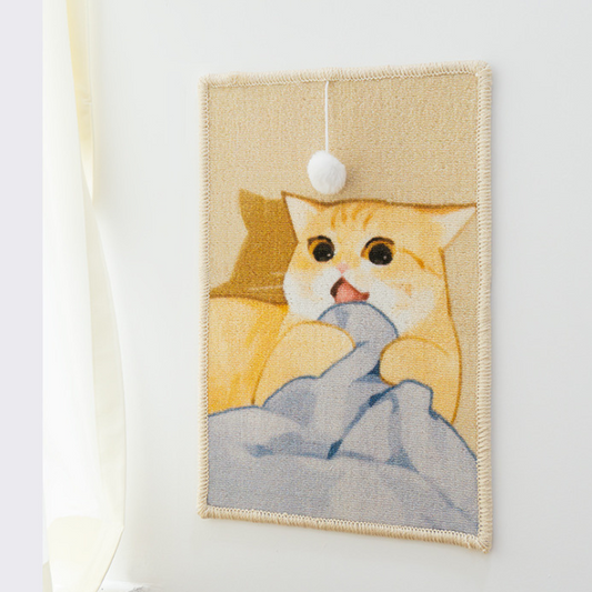 Charming Cat Scratching Mat for Furniture Protection