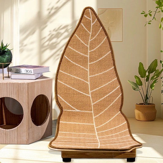 Charming Leaf-Designed Sisal Scratching Posts for Cats