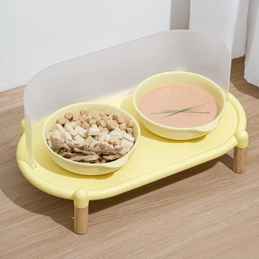Stylish Elevated Ceramic Cat Bowl for Mess-Free Dining