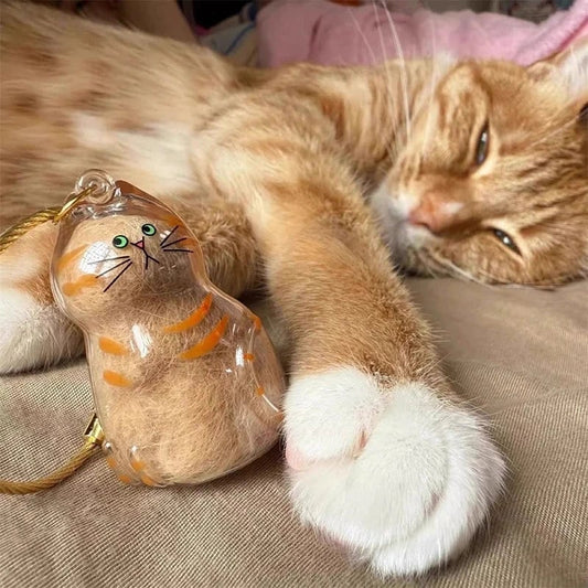 Cat Fur Keepsake Keychain