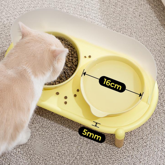 Stylish Elevated Ceramic Cat Bowl for Mess-Free Dining
