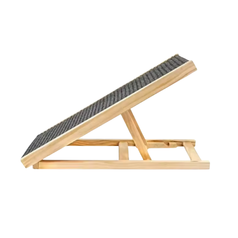Versatile Wooden Dog Ramp with Grip Surface for Easy Access