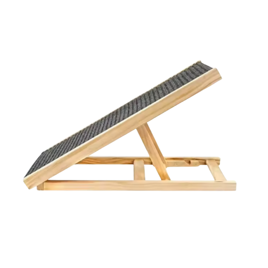 Versatile Wooden Dog Ramp with Grip Surface for Easy Access