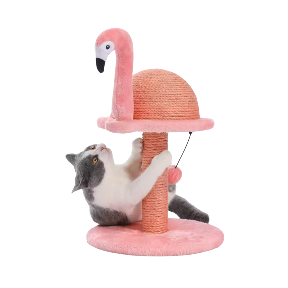Charming Cat Activity Tower | Stylish Scratching Post