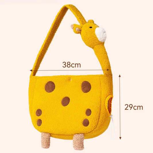 Charming Giraffe-Inspired Soft Cat Carrier Bag