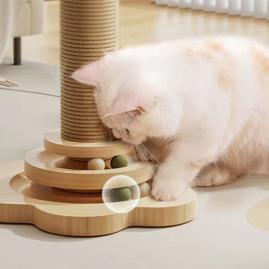 Durable Sisal Scratching Post for Happy Cats