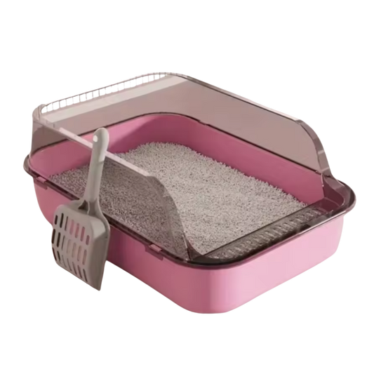 Chic Enclosed Cat Litter Box with Convenient Pull-Out Drawer
