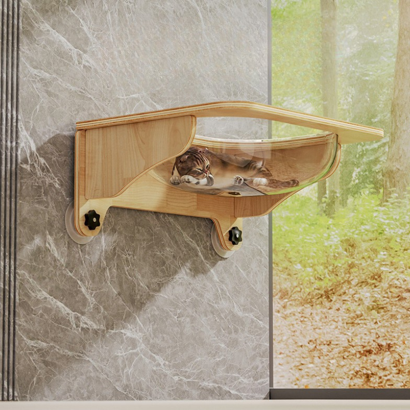 Chic Cat Window Lounge for Stylish Napping