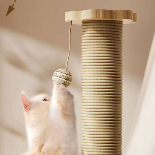Durable Sisal Scratching Post for Happy Cats