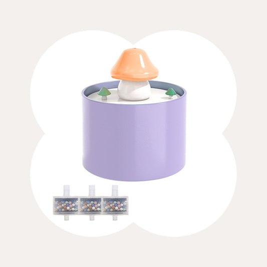 Mushroom Spring Ceramic Pet Fountain incl 3 Filters
