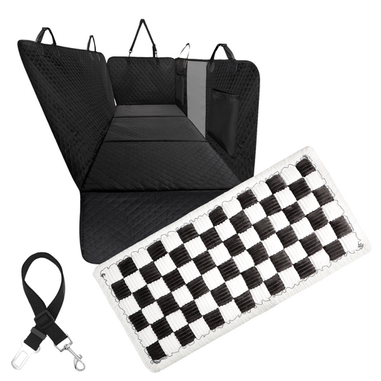 Ultimate Waterproof Pet Car Hammock with Storage & Safety Features