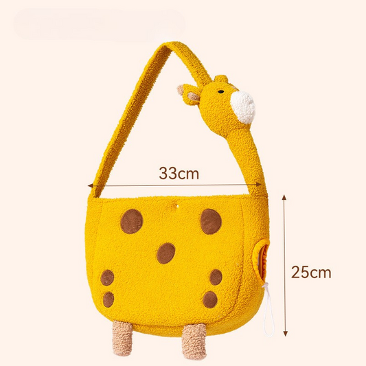 Charming Giraffe-Inspired Soft Cat Carrier Bag