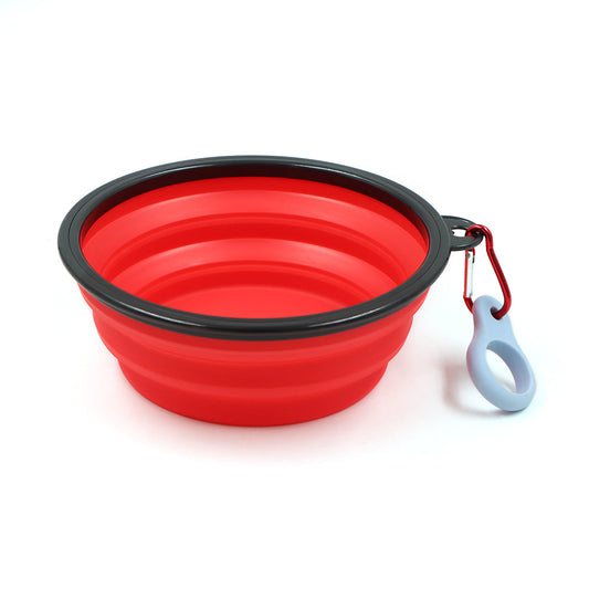 Travel-Friendly Pet Bowl with Clip for Hydration on the Go
