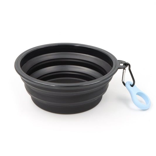 Travel-Friendly Pet Bowl with Clip for Hydration on the Go