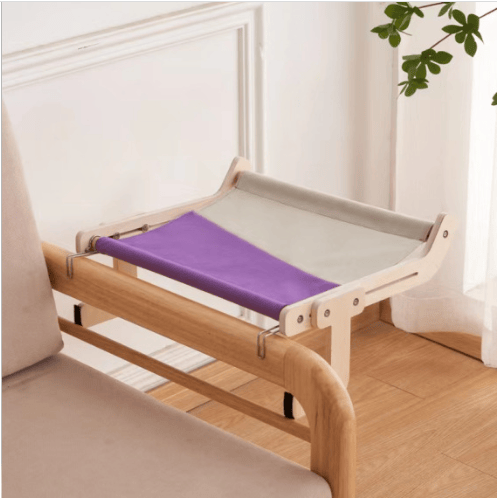 Cozy Wooden Hammock for Cats