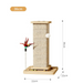 Chic Cat Scratching Post with Interactive Toy