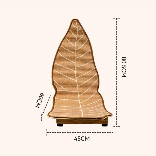 Charming Leaf-Designed Sisal Scratching Posts for Cats