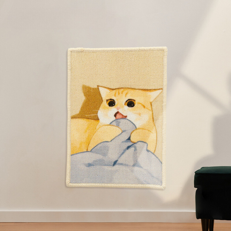 Charming Cat Scratching Mat for Furniture Protection