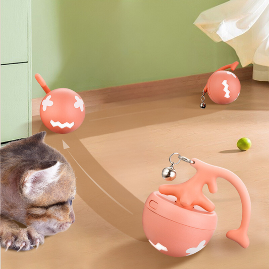 Interactive Self-Rolling Cat Toy for Endless Fun