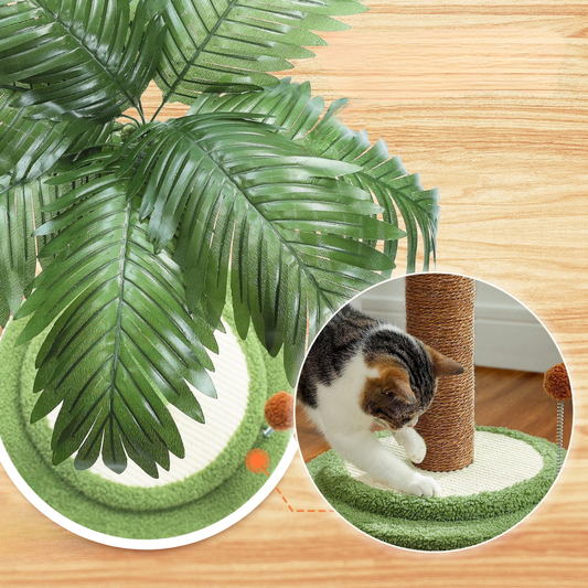 Charming Cat Activity Tower | Stylish Scratching Post