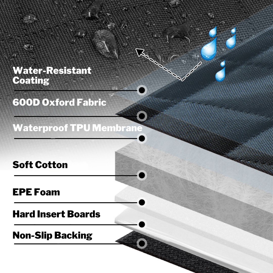 Ultimate Waterproof Pet Car Hammock with Storage & Safety Features