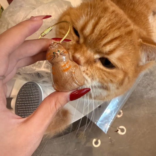 Cat Fur Keepsake Keychain