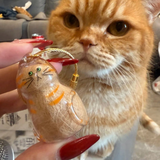 Cat Fur Keepsake Keychain